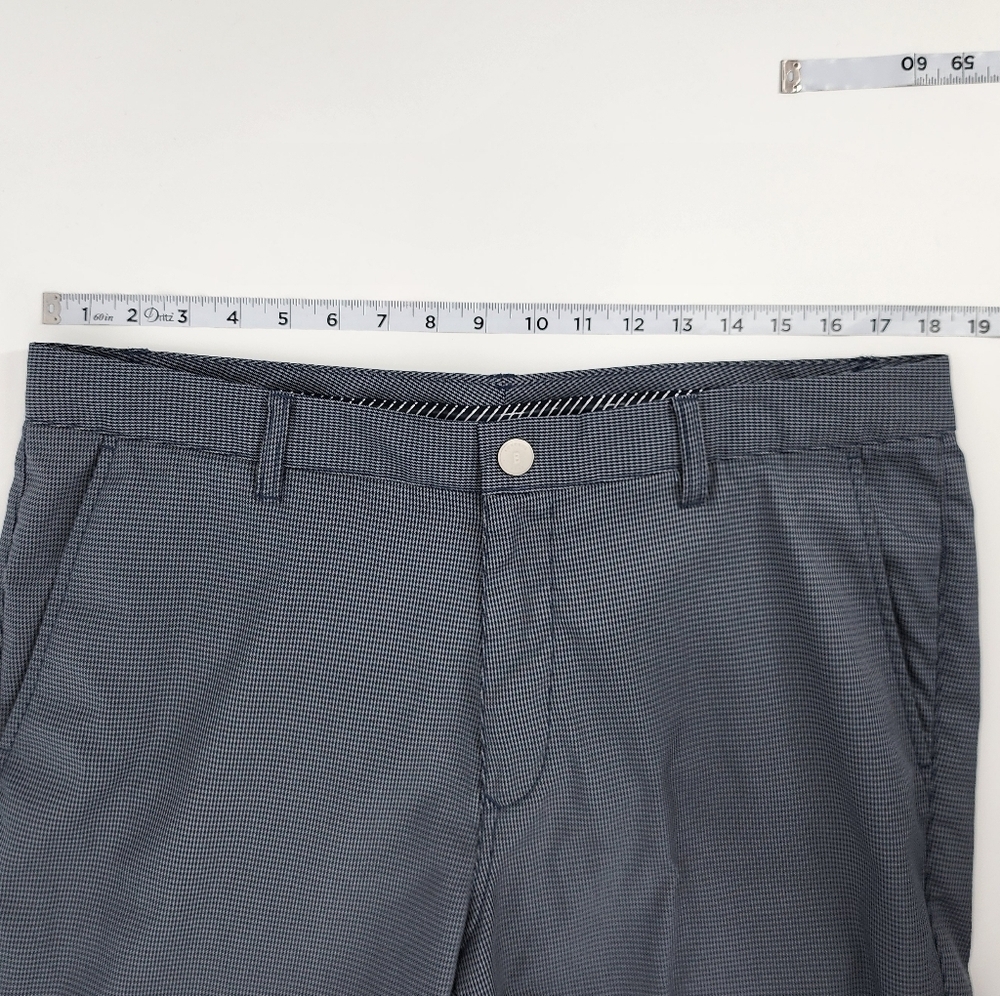 Bonobos Golf Pants Houndstooth Navy Blue Gray 36/32 Slim - Picture 6 of 11